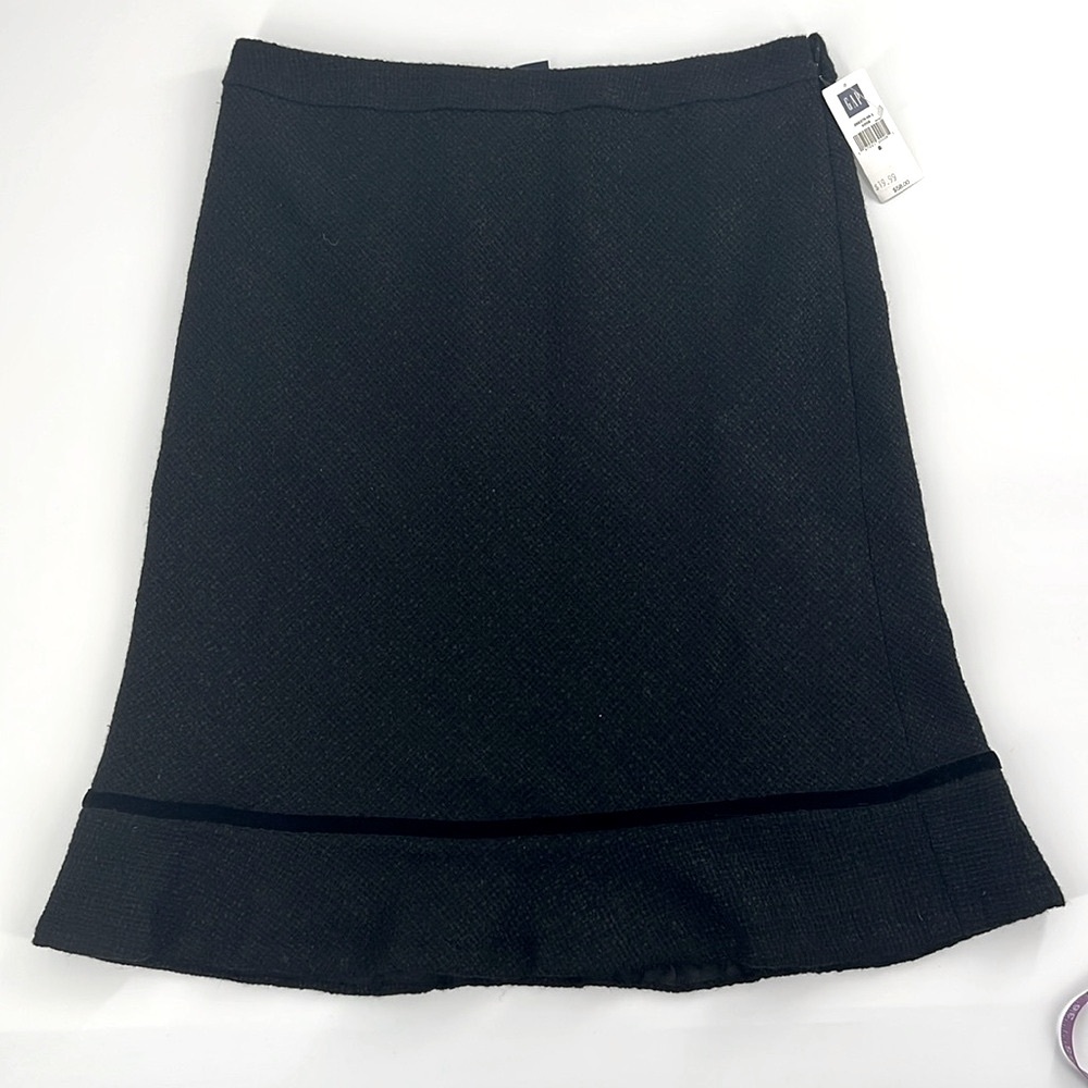 Gap tweed‎ wool blend pencil flare office work professional quality skirt size 8
